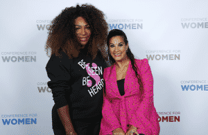 Serena Williams and Maysoon Zayid at the Pennsylvania Conference for Women 2018 in Philadelphia.