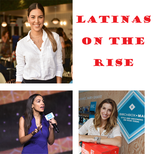 Successful Latinas pictured in a collage