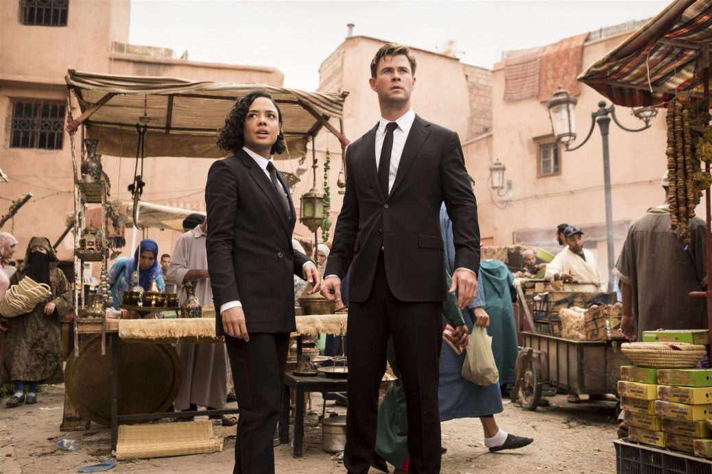 Tessa Thompson seen on the Men in Black movie set